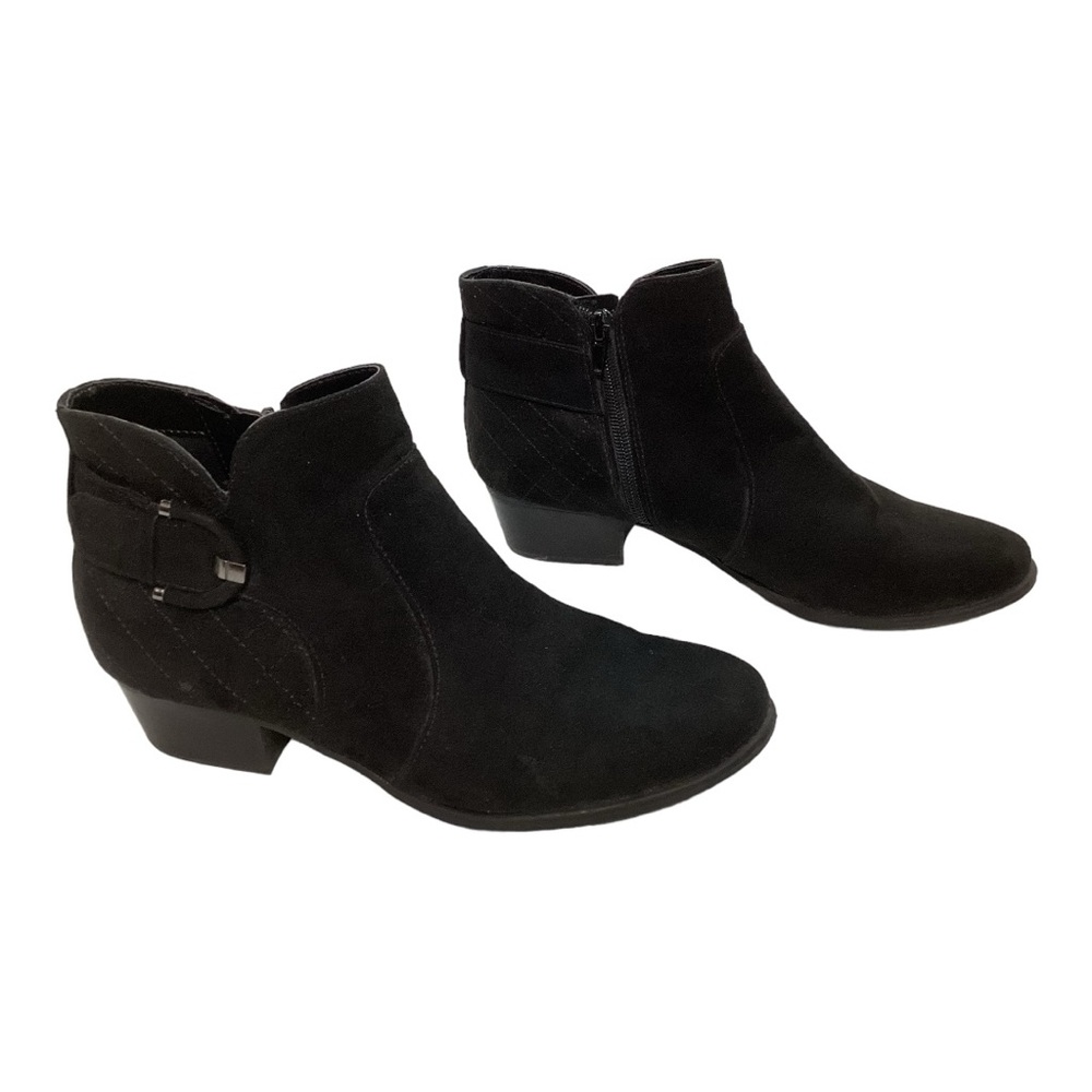 Unisa Pensa Black Faux Suede Ankle Bootie Boots - Women's Size 9 M